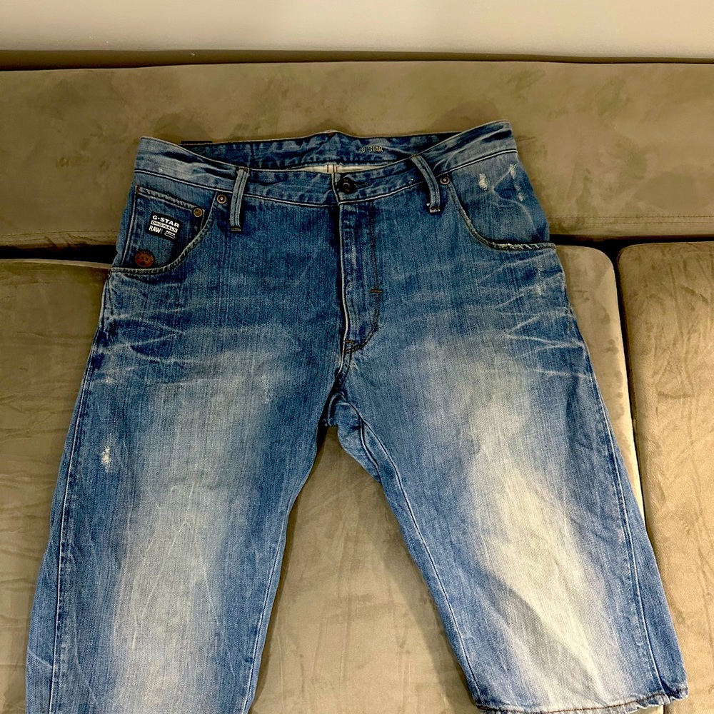 Men’s Blue Jean GStar shorts great condition size 33.